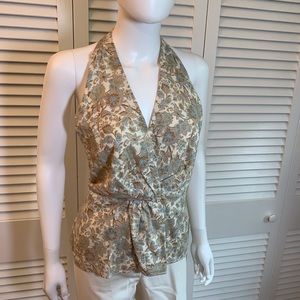 Vintage Laundry/Shelli Segal Cotton Floral Halter